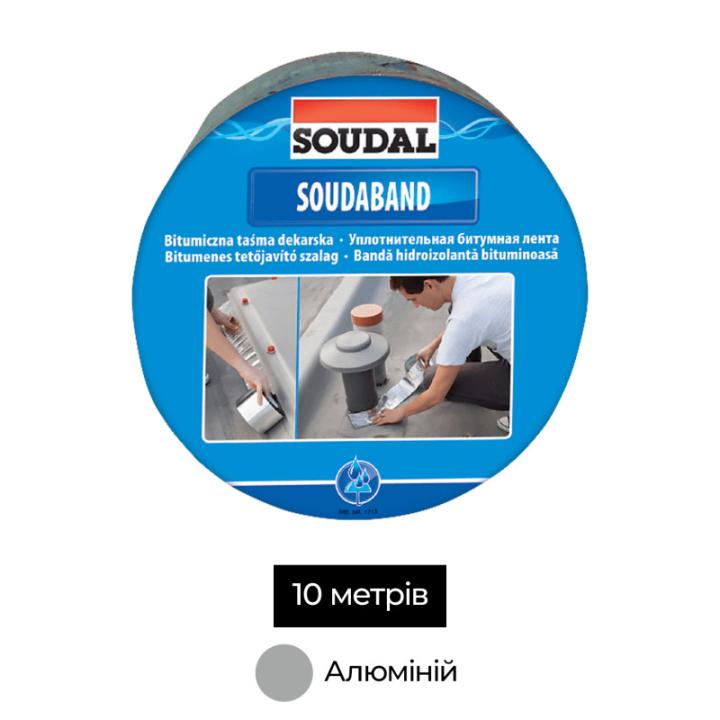 Фото Лента битумная Soudal Soudaband 100 мм/10 м алюминий  - Магазин MASMART