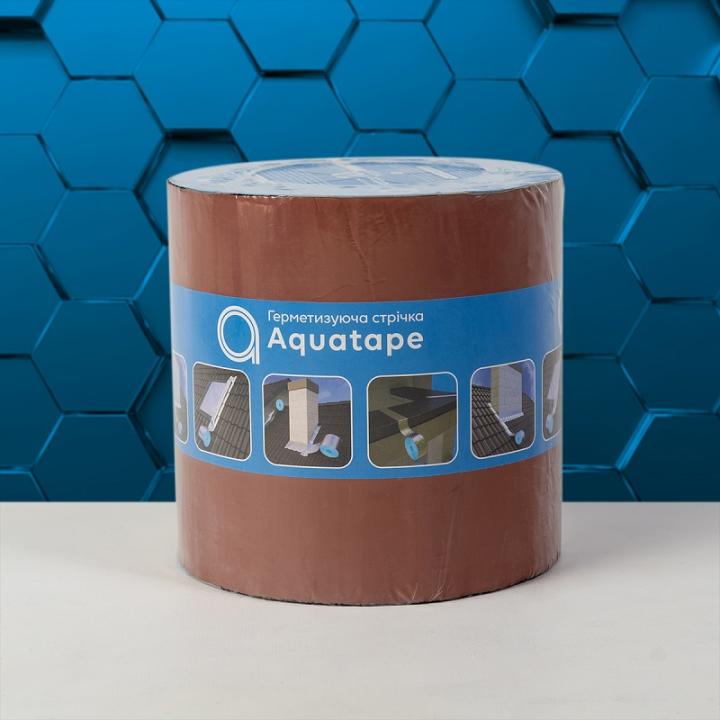 Фото Стрічка 100 мм х 3 м теракотова Aquatape герметизуюча бутилкаучукова  - Магазин MASMART