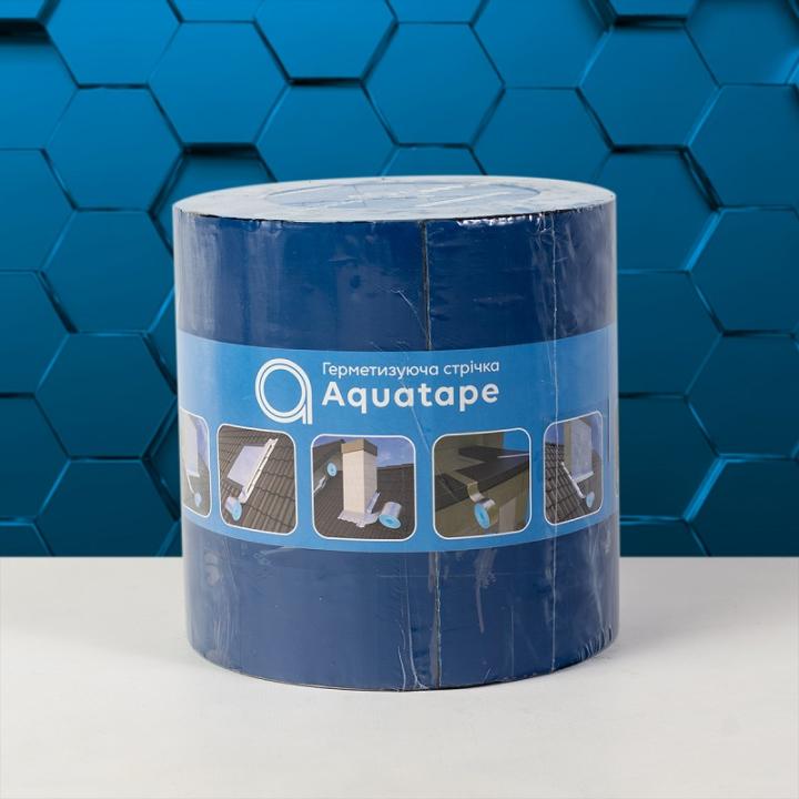 Фото Стрічка 100 мм х 10 м синя Aquatape герметизуюча бутилкаучукова  - Магазин MASMART
