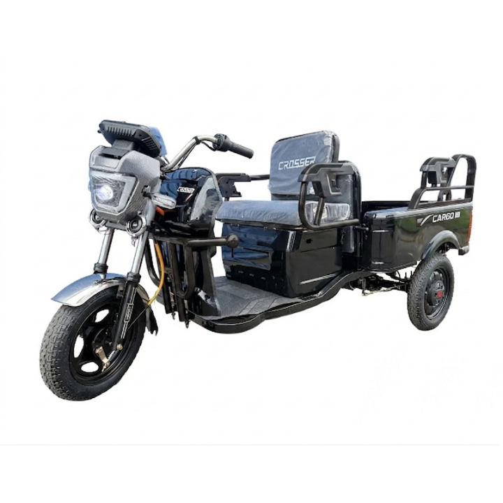 Фото Електротрицикл вантажний CROSSER Cargo 10 (1500W 60V/32Ah 35км/год 40км 250кг)  - Магазин MASMART
