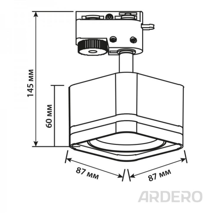 Фото Светильник Ardero ML437 GX53 черный  - Магазин MASMART