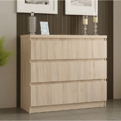 Фото Комод Мириам М8 3-ящики Дуб Шамони светлый 900/1000/450  - Магазин MASMART