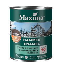 Фото Емаль антикорозійна по металу 3в1 молоткова Maxima...  - Магазин MASMART
