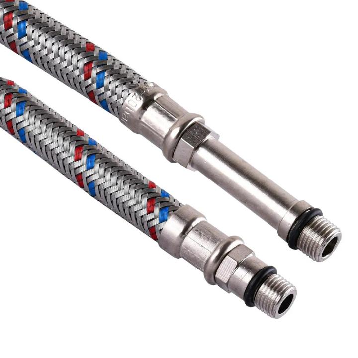 Фото Шланг для смесителя М10-1/2" 0,6 м Solomon HY6201 A+B (пара) - Магазин MASMART