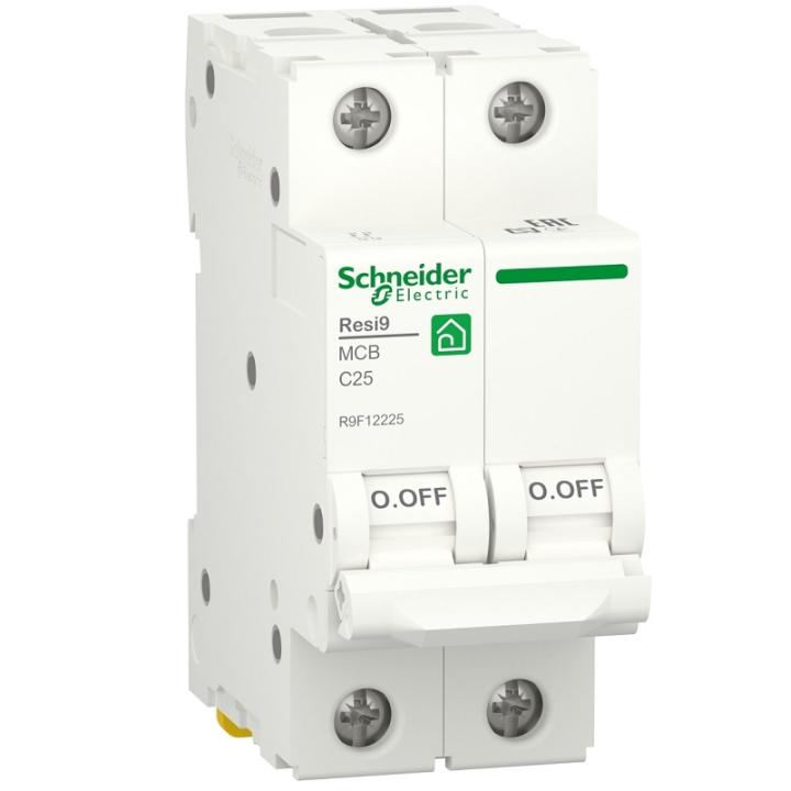 Фото Автоматичний вимикач 2P 25А Schneider Electric RESI9 6kA C R9F12225 - Магазин MASMART