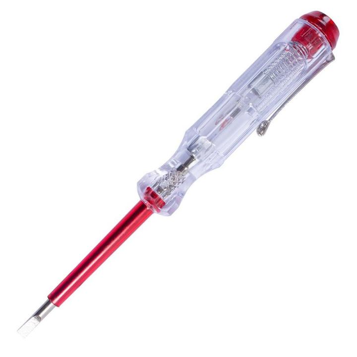 Фото Індикатор-викрутка e.tool.test02 140х3,5 прямий шліц АС100-500В t001102 - Магазин MASMART