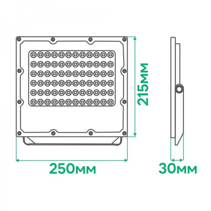 Фото Прожектор LED Ardero LL-3100ARD PRO 100W 6500K  - Магазин MASMART