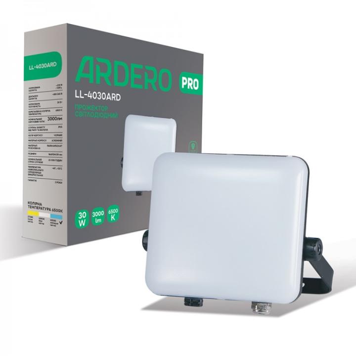 Фото Прожектор LED Ardero LL-4030ARD PRO 30W 6500K - Магазин MASMART