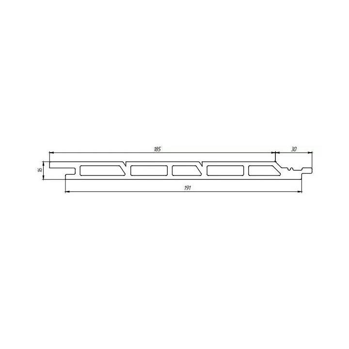 Фото Доска композитная фасадная Tardex Stone 191×16×3000 мм  - Магазин MASMART