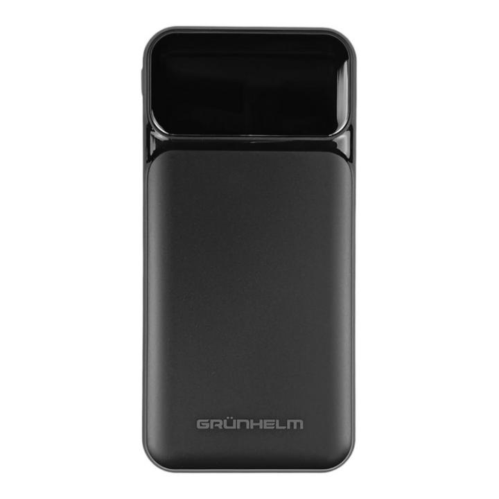 Фото Повербанк 10000 mAh Grunhelm быстрая зарядка 22.5W (GP-10BQC) - Магазин MASMART