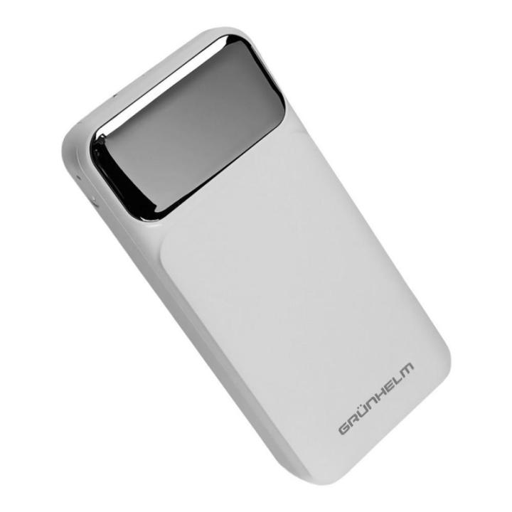 Фото Повербанк 20000 mAh Grunhelm быстрая зарядка 22.5W (GP-20WQC)  - Магазин MASMART