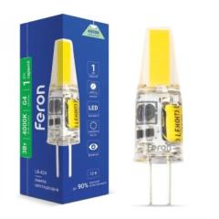 Фото Лампа LED Feron LB-424 12V / 3W СОВ G4 4000K 240Lm  - Магазин MASMART