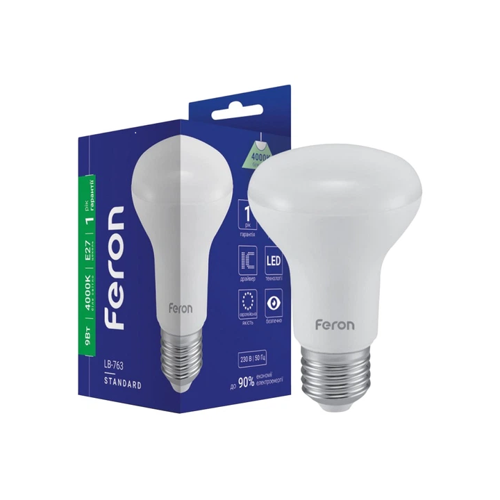 Фото Лампа LED Feron LB-763 R63 9W E27 4000K - Магазин MASMART