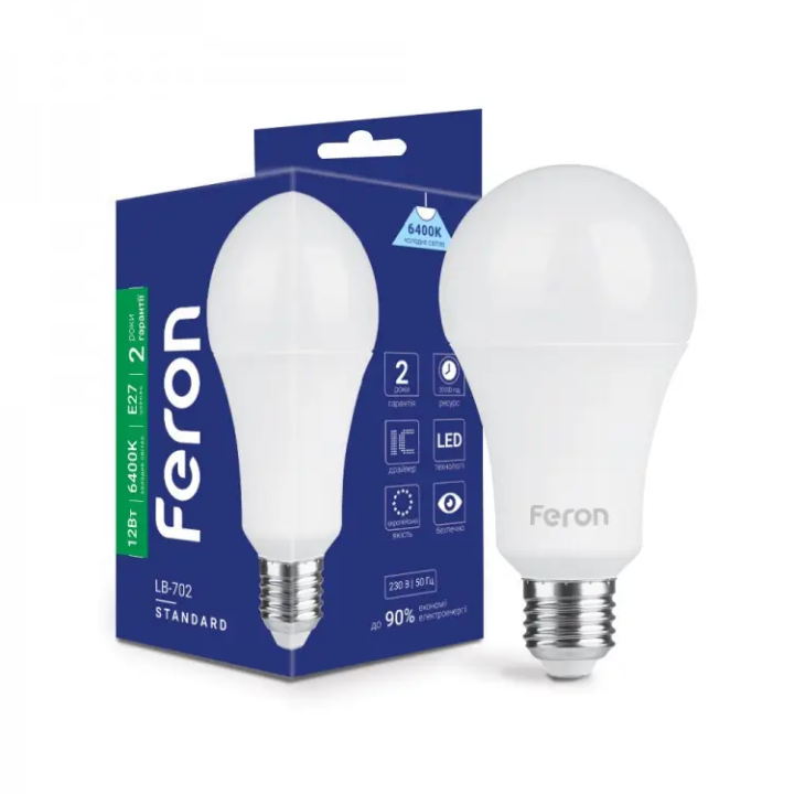 Фото Лампа LED Feron LB-918 А65 18W E27 6500K 1500Lm - Магазин MASMART