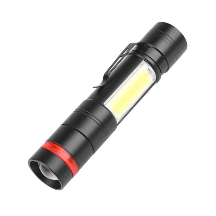 Фото Фонарь ручной LED Quantum QM-FL1033 Assistant-M 3W LED+COB с USB с функцией Power Bank - Магазин MASMART