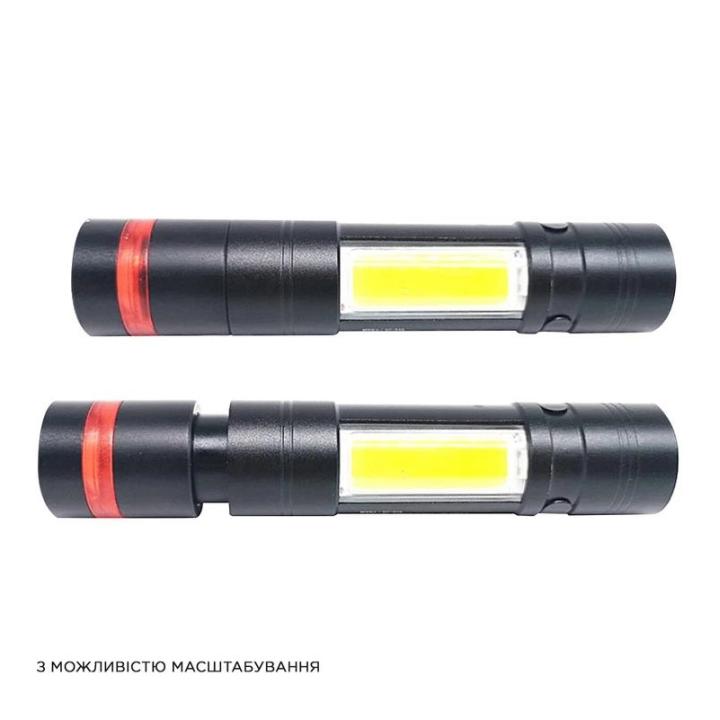 Фото Ліхтар ручний LED Quantum QM-FL1033 Assistant-M 3W LED+COB з USB з функцією Power Bank  - Магазин MASMART