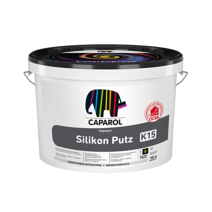 Фото Декоративная штукатурка Caparol Capatect Standard Silikon Putz K15 1,5 мм 25 кг - Магазин MASMART