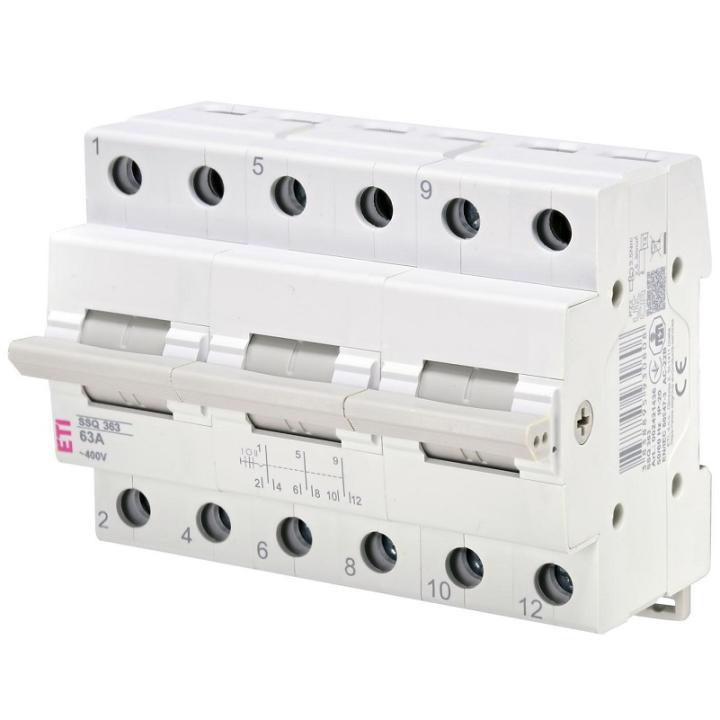 Фото Переключатель нагрузки ETI SSQ 363 1-0-2 3p 63A (2421436) - Магазин MASMART