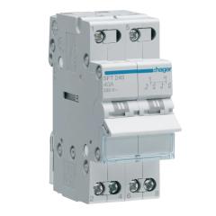 Фото Переключатель нагрузки Hager 1-0-2 2p 40A (SFT240) с...  - Магазин MASMART