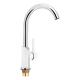 Фото Смеситель для кухни Qtap Grand CRM/White QTGRAWCR007F (33510)  - Магазин MASMART