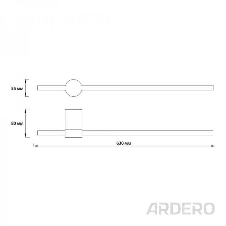Фото Світильник бра LED Ardero AL8141ARD 6W 3600К золотий  - Магазин MASMART
