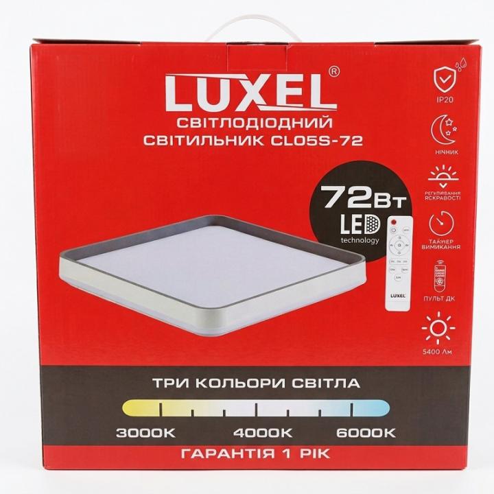 Фото Светильник LED LUXEL CL05S-72 72W 3000K-6000K с пультом  - Магазин MASMART