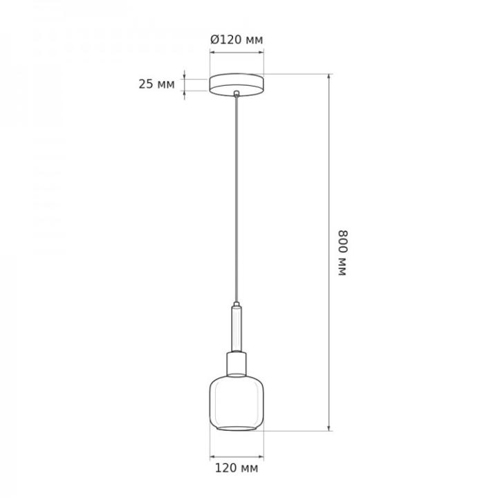 Фото Светильник подвесной Ardero DENVER BL1411-1 E14 черный  - Магазин MASMART