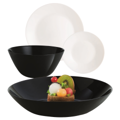 Фото Сервіз столовий LUMINARC Lillie Black&White 19 предметів...  - Магазин MASMART