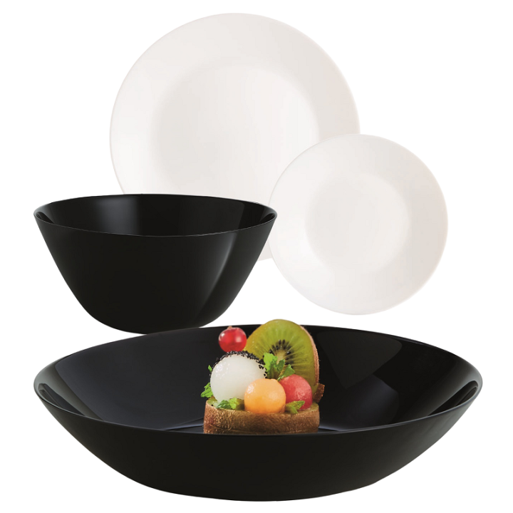 Фото Сервіз столовий LUMINARC Lillie Black&White 19 предметів X1202 - Магазин MASMART