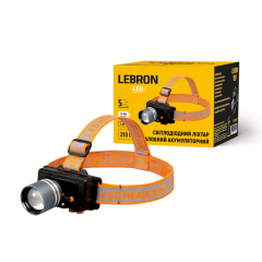 Фото Ліхтар налобний LED Lebron L-HL-5145 5W Li-Ion 1800mAh...  - Магазин MASMART