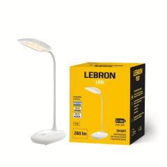 Фото Лампа настільна LED LEBRON L-TL7706 5W Li-Ion 2400 mAh...  - Магазин MASMART