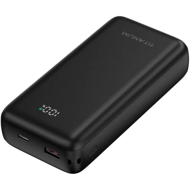 Фото Power Bank Портативна батарея Titanum WCS20 PD45W 20000 mAh Black (TPB-WCS20-B)  - Магазин MASMART