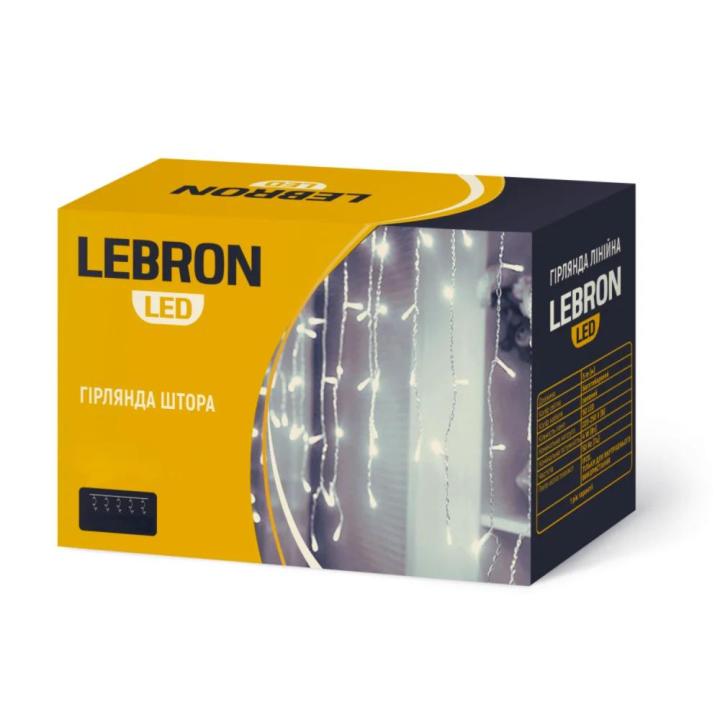 Фото Гирлянда LED Lebron Штора 3х2 м 320LED (белый свет) 15-18-78 - Магазин MASMART