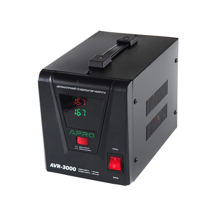 Фото Стабилизатор напряжения релейный APRO AVR-3000 ВА 2400 Вт  - Магазин MASMART