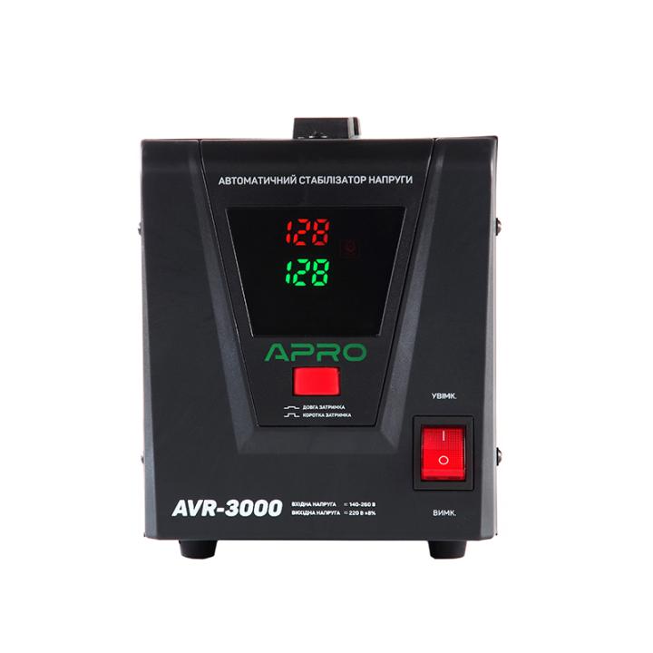 Фото Стабилизатор напряжения релейный APRO AVR-3000 ВА 2400 Вт  - Магазин MASMART