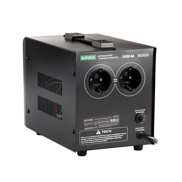 Фото Стабилизатор напряжения релейный APRO AVR-3000 ВА 2400 Вт  - Магазин MASMART